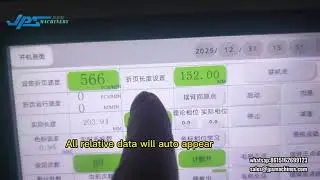 5 How to Set Formula Data Parameter on JPS-320ZD Label Sticker Folding Machine（Inline Machine）