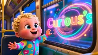 Flying Buses Over Rainbow 🌈 | Fun Kids Song | Magical Nursery Rhyme Adventure