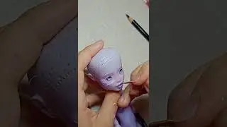 night sky mermaid 🌌 #dolls #ooak #monsterhigh #makeup #repaint #custom