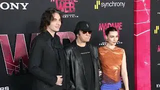 Nick Simmons, Gene Simmons & Sophie Simmons - premiere of Madame Web #premiere #hollywood