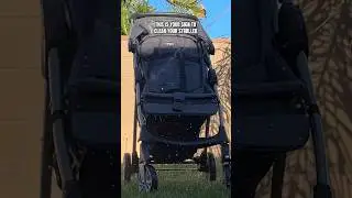 Clean stroller with just three ingredients: vinegar, dish soap, & water (equal parts) ✨ #shorts