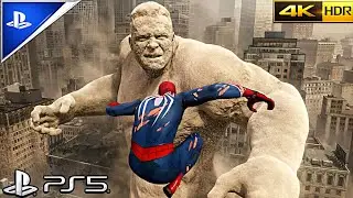 (PS5) Spider-Man 2 Sandman Full Boss Fight | ULTRA Realistic Graphics Gameplay [4K 60FPS HDR]