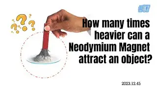 How many times heavier can a neodymium magnet attract an object?