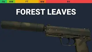 USP-S Forest Leaves - Skin Float And Wear Preview