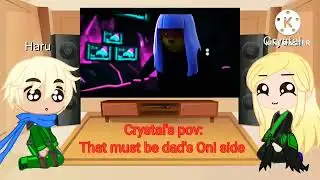 Ninjago Next gen GCRV || Haru and Crystal reacts to ninjas and Garmadon family