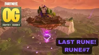 LAST RUNE 7 got activated near SALTY SPRINGS! Fortnite OG Season 6 4K HDR PS5 Pro