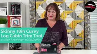 Creative Grids® Skinny 10in Curvy Log Cabin Trim Tool #CGRJAW14