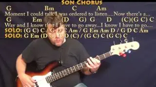 Father and Son (Cat Stevens) Bass Guitar Cover Lesson with Chords/Lyrics
