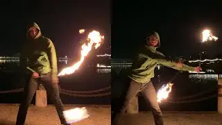Ultimate Fire Poi Spinning Performance || WooGlobe