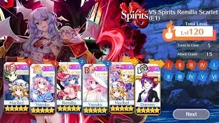 Touhou Lostword Global | Divergent Spirits Remilia Scarlet (E1) Lvl 120 | Premium team clear