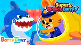 Super Police vs. Robot Shark[NEW] | Police Showdown! | Police Cartoon | Kids Cartoons | BarryTiger
