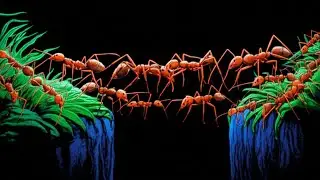 How Ants Build Living Bridges With Their Bodies