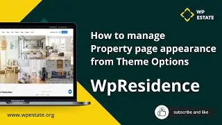 How to manage Property page appearance from Theme Options