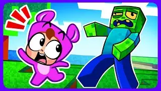💖🖤 Rosa VS Preto no Minecraft ⬛️🟪 Zumbis do Minecraft vs Bebê 😱 Desenhos para Crianças
