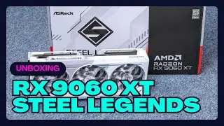 Placa de V&iacute;deo RX 9060 XT Steel Legend 16GB: MONSTRO BRANCO chegou!