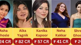 TOP RICHEST FEMALE INDIAN SINGERS 2024 #top #richest #2024