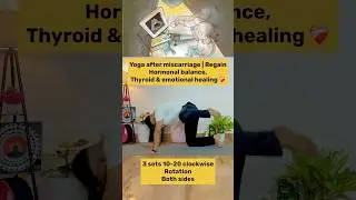 Post-Miscarriage Yoga | Yoga Poses for Hormonal Balance #shorts #miscarriages