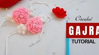 Make Crochet Gajra in just 17 Minute | Easy Crochet Hand Gajra Tutorial for Beginners