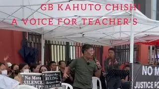  Powerful speech GB kahuto chishi at RMSA2016 a voice for Teacher protest