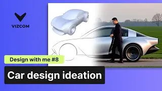 Design with me#8 - Car design idea exploration - getting ready before 3D modeling