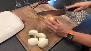 Chopping Onion in a Food Processor