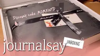 [sub] 취향껏 골라본 저널세이 언박싱 journalsay unboxing❣️ international shipping✈️⭕️ 다꾸 ASMR