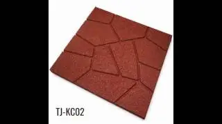 Red Recycled Full EPDM Granules Pathway Rubber Pavers