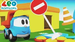 Filma vizatimorë me makina për fëmijë. Një shtëpi e re për Leo Kamionin! Automjete rruge per fëmijë.