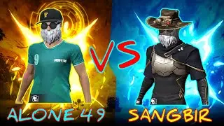 ALONE 49 📲 VS  SANGBIR  📱 || Free Fire Highlights || Poco X3 Pro