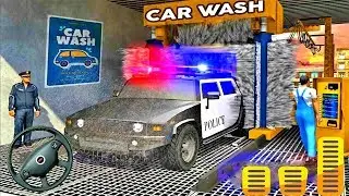 Police Car Wash Service Gas Station Parking - Best Android Gameplay 2020