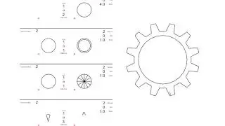 Shape Machine Demo - Specifying a Gear in DrawScript