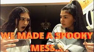 Attempting To Make Spooky Snacks| Angela & Maribel