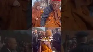 Thousands converge for the monks