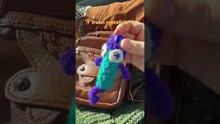 travel essentials + whimsy 🧶! #crochet #yarnlove #bagcharm