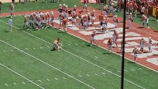Arch Manning Warming Up Before Colorado State Game