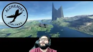 Airplane Acrobatics Over San Fransisco Playing Microsoft Flight Simulator