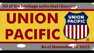Trainz 2 All of the UP heritage units that I bought as of November 15 2025