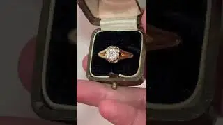 💎 Old European Cut lab-grown stone + velvet box ceremony . #LabGrownElegance #CraftedPerfection