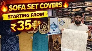 Sofa Set Covers Starting From ₹35 😱 | Cheapest Wholesale Market | TCS Furnishing Hyderabad 