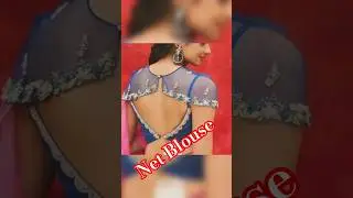 New Net Blouse Design#netblousedesignboatneck #netblousedesign #shortvideo #viralblouse#newvideo#diy