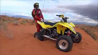 Suzuki LT-R450 Quadracer - Dune Testing - Sand Hollow, Utah