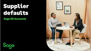 Sage 50 Accounts (UK): Supplier defaults