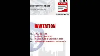 The 10th TUBE & WIRE CHINA, 2023 in #Shanghai!   Booth No. : HALL W4-1,B16 #exhibition
