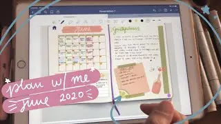 DIGITAL PLAN WITH ME  | June 2020
