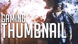 How To Create A Clean Gaming Thumbnail IN 5 MINUTES ! - Easy & Fast [Tutorial]