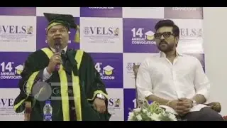 🔴LIVE: Ramcharan Pressmeet | Vels University