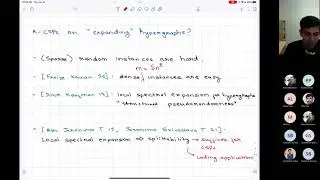 Hypergraph expansion, CSPs, and algorithmic decoding of epsilon-balanced codes by Madhur Tulsiani