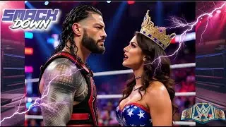 WWE LIVE MATCH  - ROMAN REIGNS VS THE QUEEN ZELINA SMACK DOWN 25 #wwelivetoday #verticallive