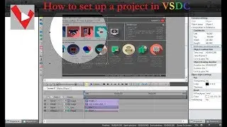 How to set up a project in VSDC