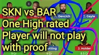 SKN vs BAR dream team,BAR VS SKN dream team,skn vs bar prediction team,bar vs skn prediction team